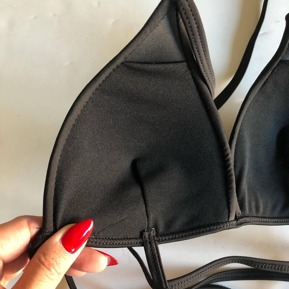 Black Triangle Bikini Set. Size Small - image 6